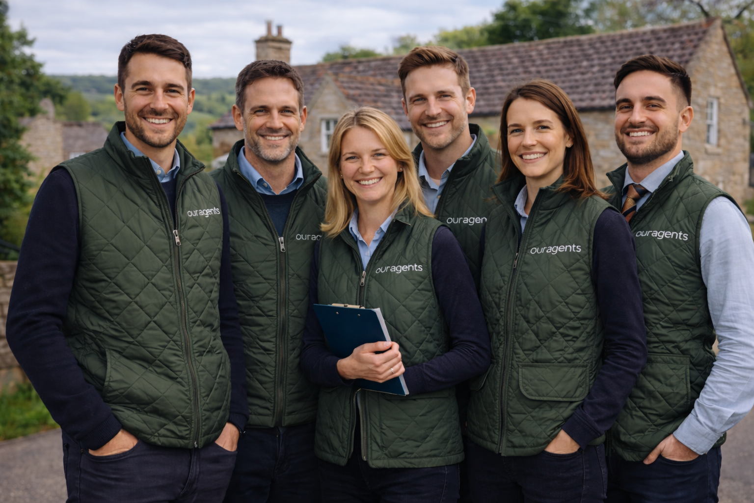 Properties for sale Estate Agents Our Agents team Northumberland stone property branded gilets
